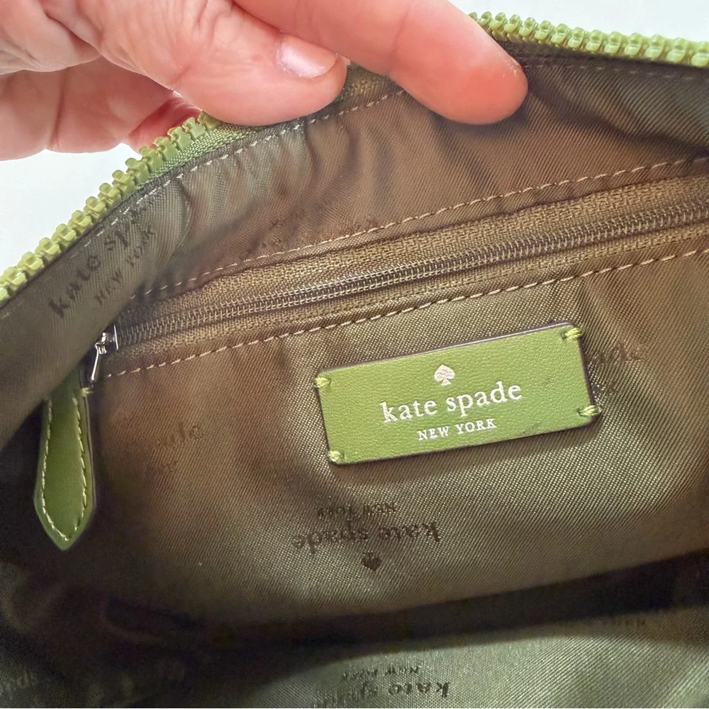Kate Spade Camden Quilted Nylon Crossbody Bag Kelp Forest Adjustable Strap Chic